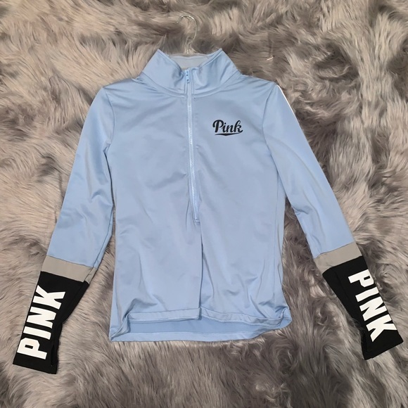 Blue pink brand quarter zip - Picture 1 of 4